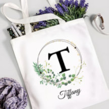 Inicial personalizada y monograma floral personali