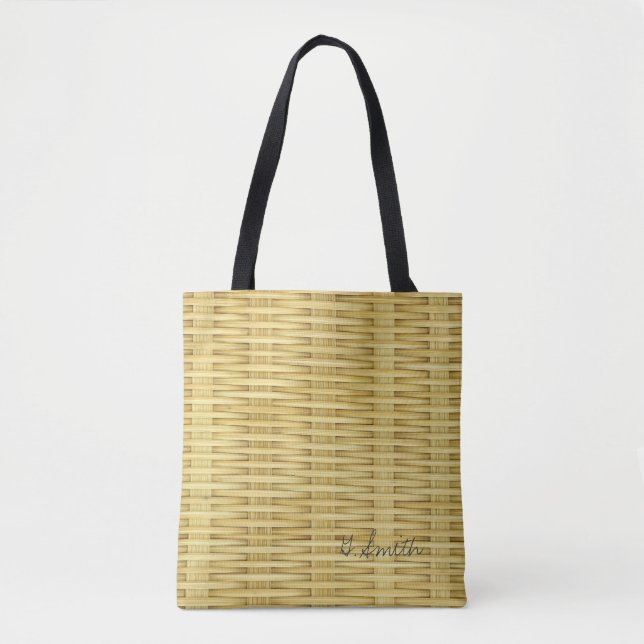 Bolso De Tela Inicial. Tejido de básquetón ruso ligero (Anverso)