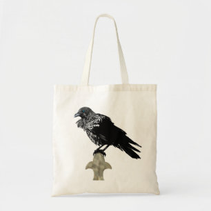 Bolso De Tela Inked Raven
