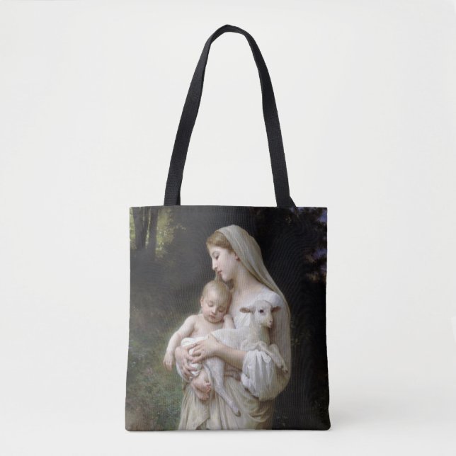 Bolso De Tela Inocencia (Madonna y niño), Bouguereau (Anverso)