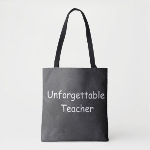 Bolso De Tela Inolvidable Teacher Chalkboard Design Gift Idea
