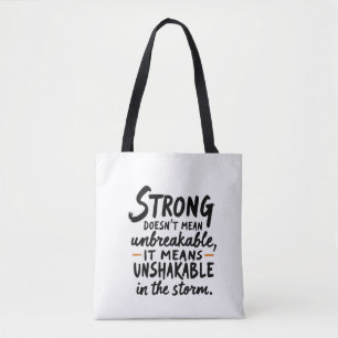 Bolso De Tela Inquebrantable en la tormenta