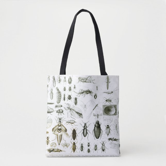 Bolso De Tela Insectos de la entomología (Anverso)