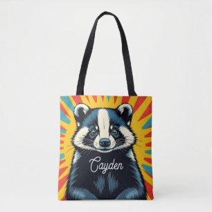 Bolso De Tela Insignia de arte pop personalizado personalizada