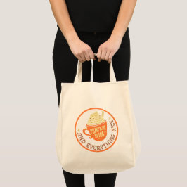 Bolso De Tela Insígnia de Especias de Calabaza