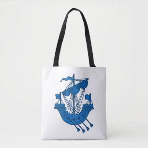 Bolso De Tela Insignia de la Baronía de la Población de Ildhafn