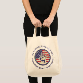 Bolso De Tela Insignia de libertad Usa tu voto