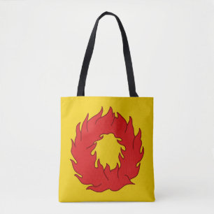Bolso De Tela Insignia de población de Wiesenfeuer