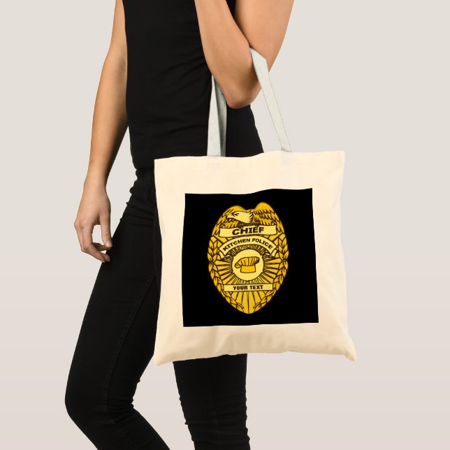 Bolso De Tela Insignia Del Jefe De La Policía De Cocina (Anverso (producto))