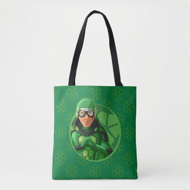Bolso De Tela Insignia verde de Carapace (Anverso)