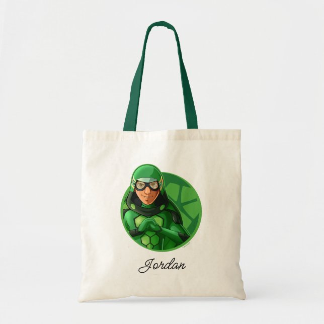 Bolso De Tela Insignia verde de Carapace (Frente)