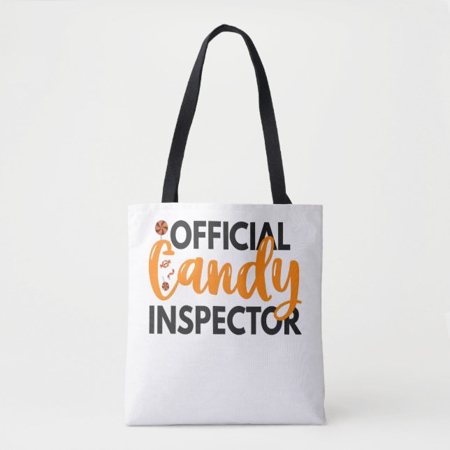 Bolso De Tela Inspector de golosinas oficiales Divertidos Tratam (Anverso)