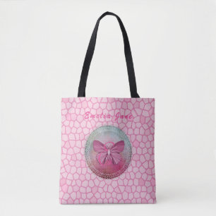 Bolso De Tela Inspira 'Conviértete en el Cambio' Mariposa Mosaic