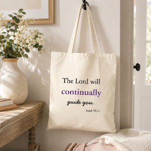 Bolso De Tela Inspiración cristiana el Señor te guiará