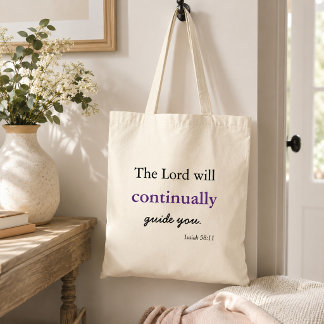 Bolso De Tela Inspiración cristiana el Señor te guiará