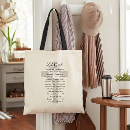 Bolso De Tela Inspiración de las escrituras de Dios