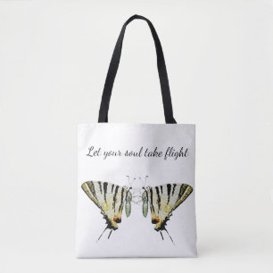 Bolso De Tela Inspiración de mariposa Tote Bag