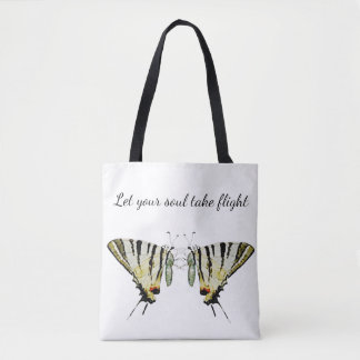 Bolso De Tela Inspiración de mariposa Tote Bag