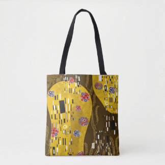 Bolso De Tela Inspiración del Klimt en el patrón oro Art Nouveau