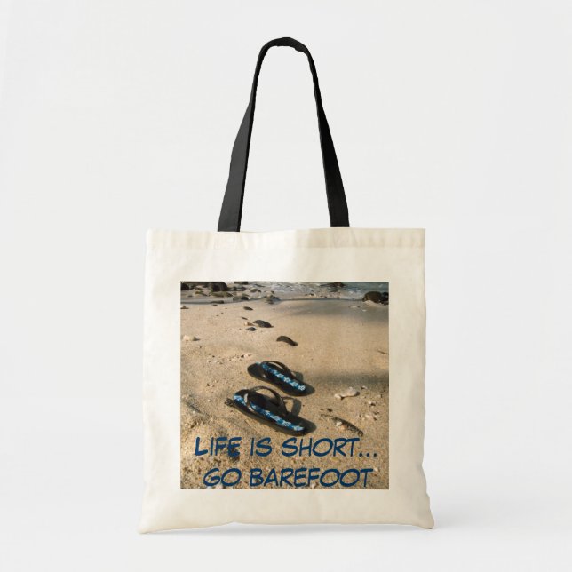 Bolso De Tela Inspiración descalza de la playa (Frente)