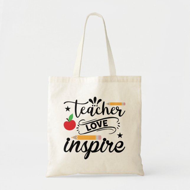 Bolso De Tela Inspiración docente (Frente)