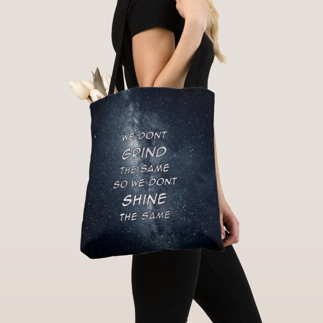 Bolso De Tela Inspiración Motivacional de las Estrellas Grind &  (Detalle)