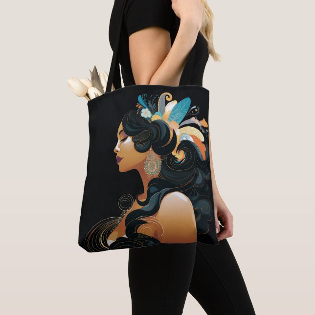 BOLSO DE TELA INSPIRACIÓN NATIVA #3 (Detalle)