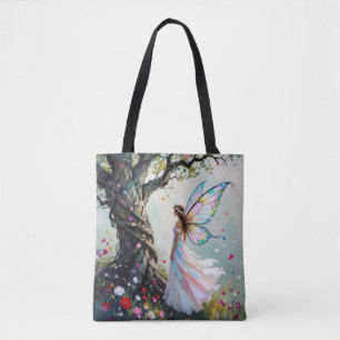 Bolso De Tela Inspirado en cuentos de hadas Hada y árbol caprich