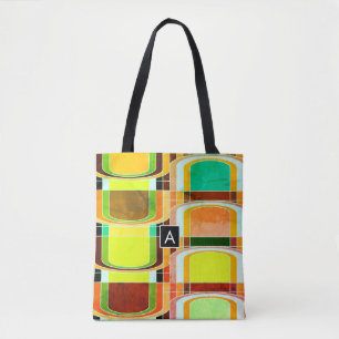 Bolso De Tela Inspirado en el colorido Funky Retro