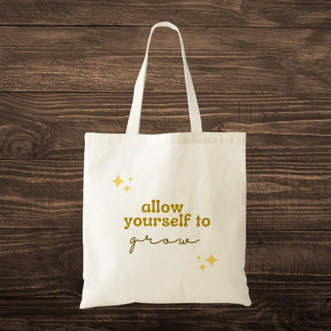 Bolso De Tela Inspirador "Deja que crezcas" (Subido por el creador)