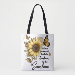 Bolso De Tela inspirador Sé el sol/Girasol