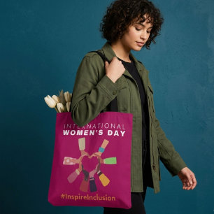 Bolso De Tela Inspirar Inclusión Día Internacional de la Mujer
