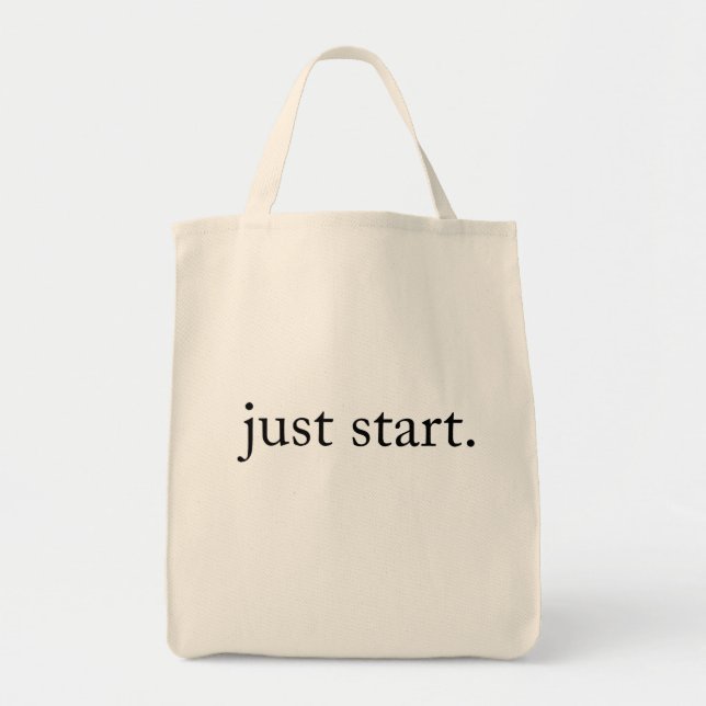 Bolso De Tela Inspirational Quote Minimalist (Frente)