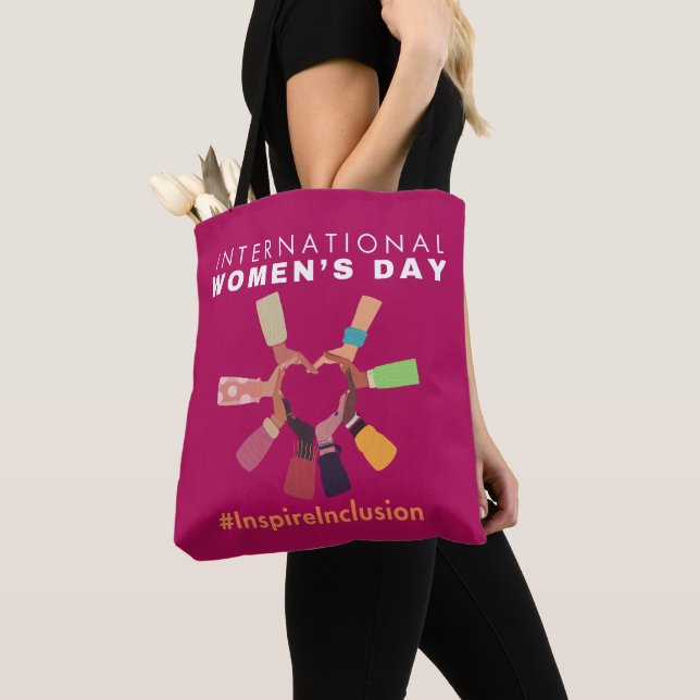 Bolso De Tela Inspire Inclusion International Women's Day (Detalle)