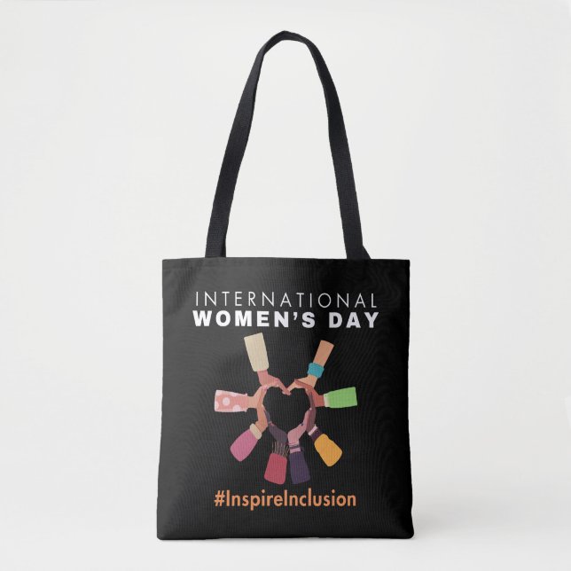 Bolso De Tela Inspire Inclusion International Women's Day (Anverso)
