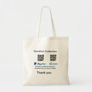 Bolso De Tela Instrucciones para la recolección de donaciones: a