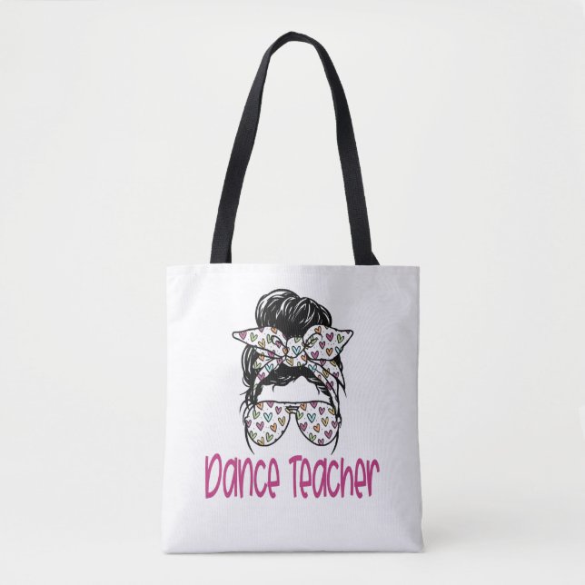 Bolso De Tela Instructor de danza gracias ballet  (Anverso)