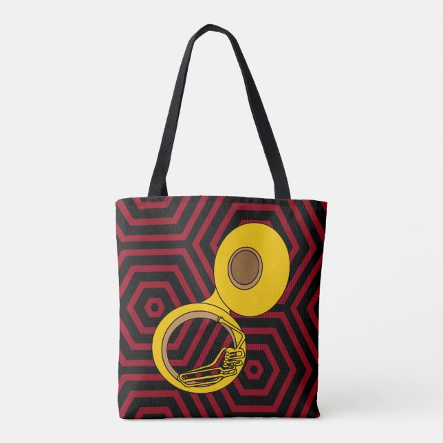 Bolso De Tela Instrumento musical Tuba (Reverso)