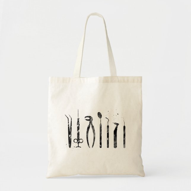 Bolso De Tela Instrumentos de dentista (Frente)