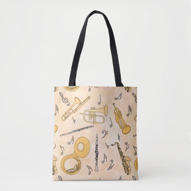 Bolso De Tela Instrumentos musicales (Anverso)