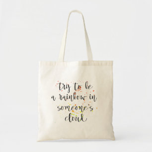 Bolso De Tela Intenta ser un arco iris