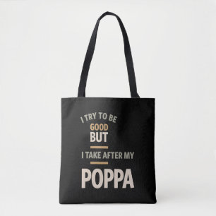 Bolso De Tela Intento Ser Bueno, Pero Me Llevo Después De Mi Pop