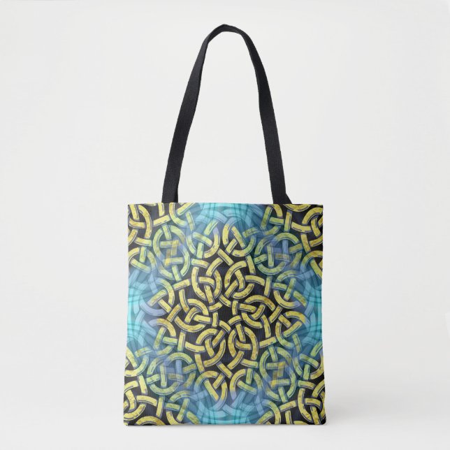 Bolso De Tela Interlineado Trim de Oro de Victoria (Anverso)