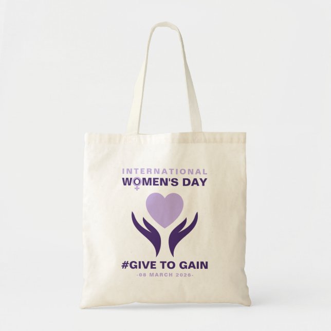 Bolso De Tela International Women's Day Give To Gain 2026 (Frente)