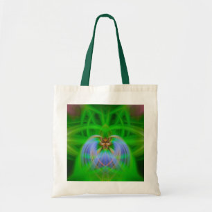 Bolso De Tela Intrincación verde
