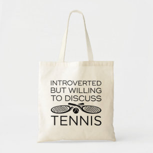 Bolso De Tela Introvertido Pero Dispuesto A Discutir El Tenis