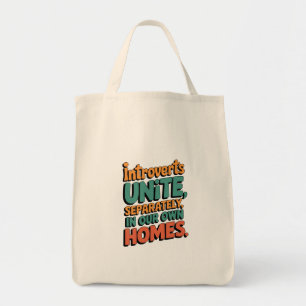 Bolso De Tela Introvertidos Uníos... En nuestras propias casas
