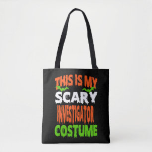 Bolso De Tela Investigador - SCARY COSTUME HALLOWEEN SHIRT