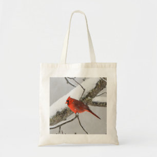 Bolso De Tela Invierno del Cardenal Rojo