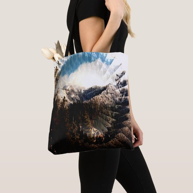 Bolso De Tela Invierno en las montañas...... (Detalle)